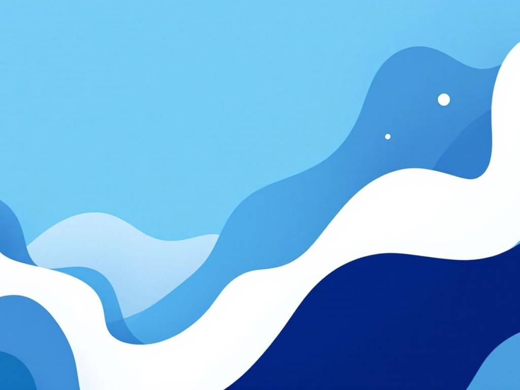 Minimalistic vector art in blue and white colors.